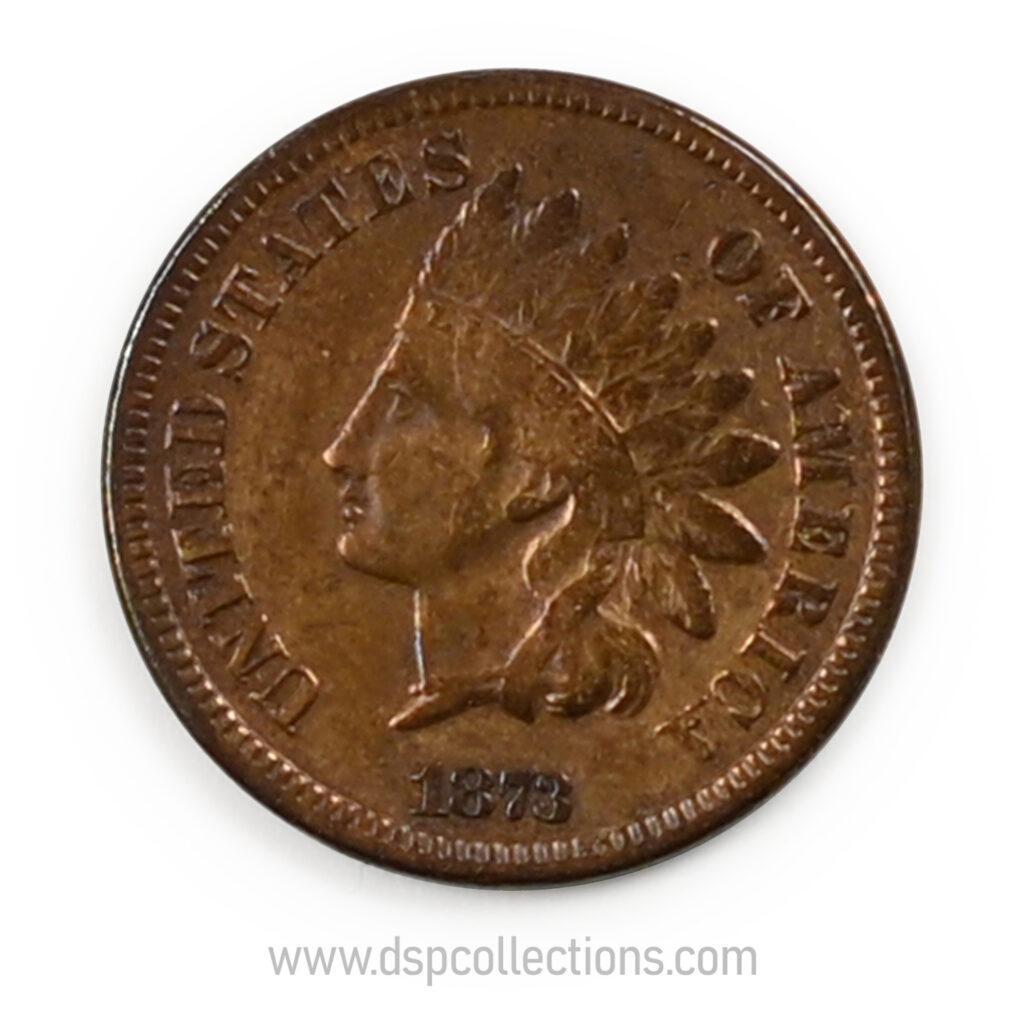 ÉTATS-UNIS, One Cent Indian Head 1873