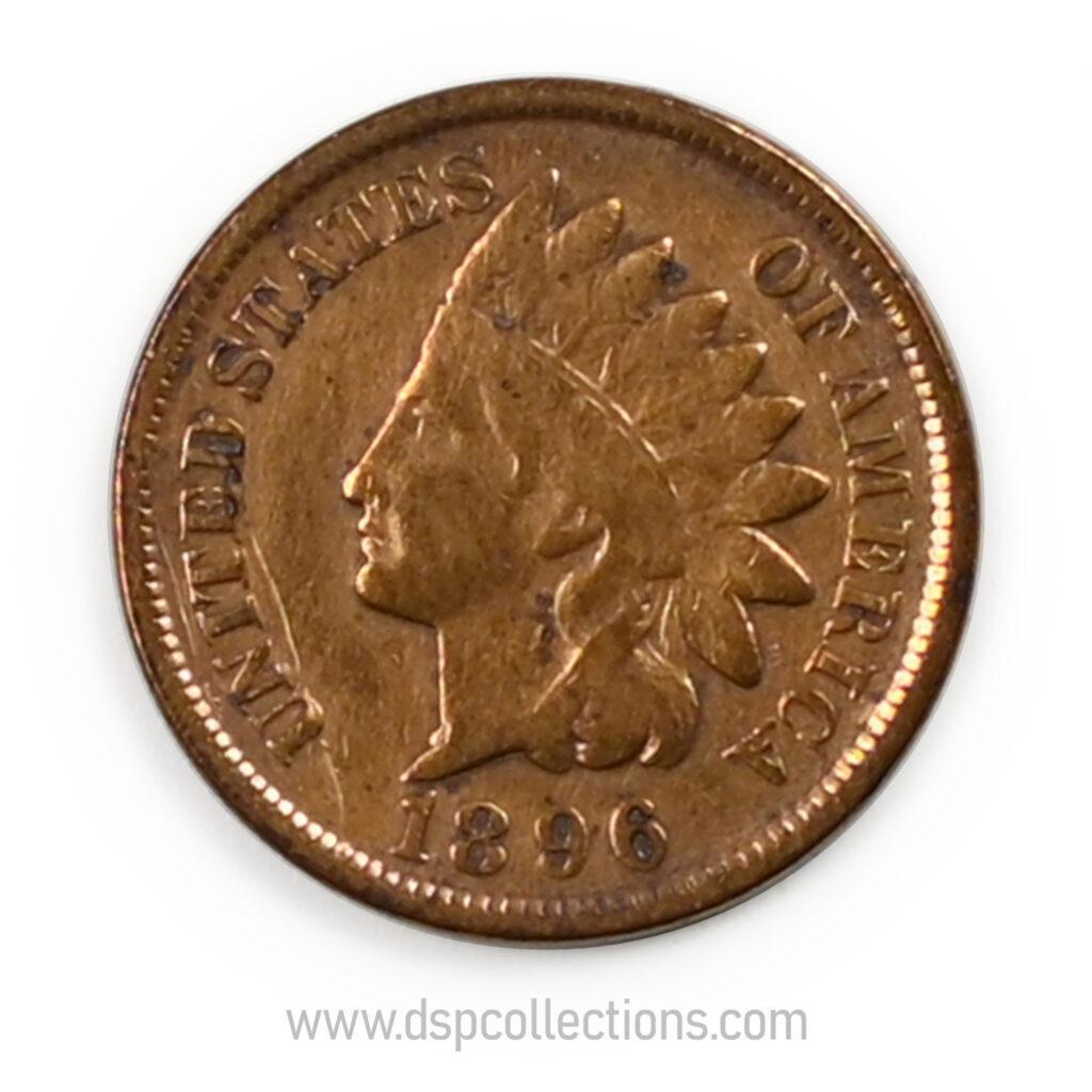 ÉTATS-UNIS, One Cent Indian Head 1896