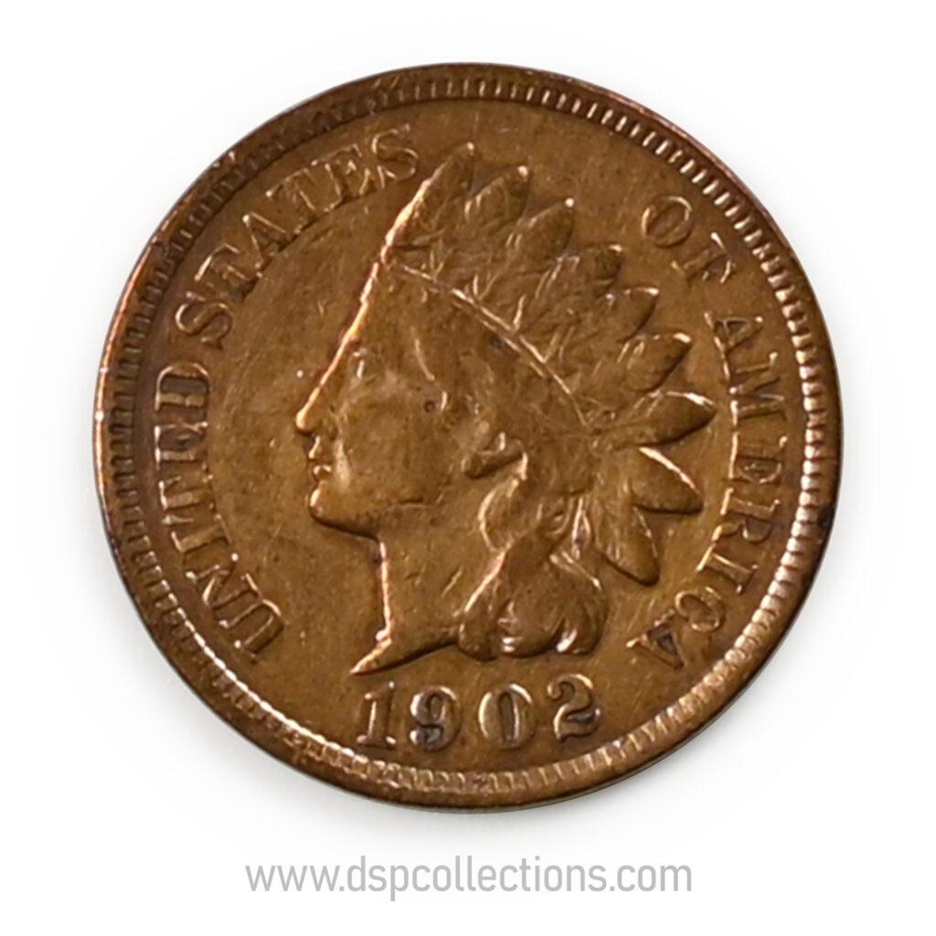 ÉTATS-UNIS, One Cent Indian Head 1902