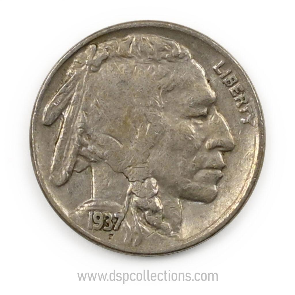 ÉTATS-UNIS, Five Cents 1937 Buffalo