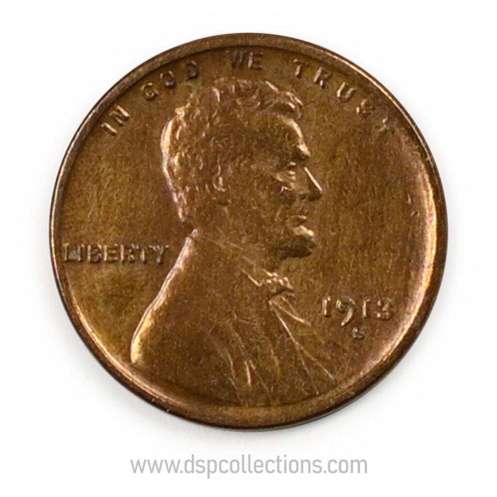 ÉTATS-UNIS, One Cent Lincoln 1913 (s) San Francisco