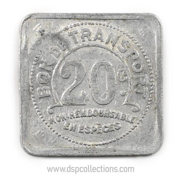 NANTES [44], Compagnie des Tramways 20 Centimes – Image 2