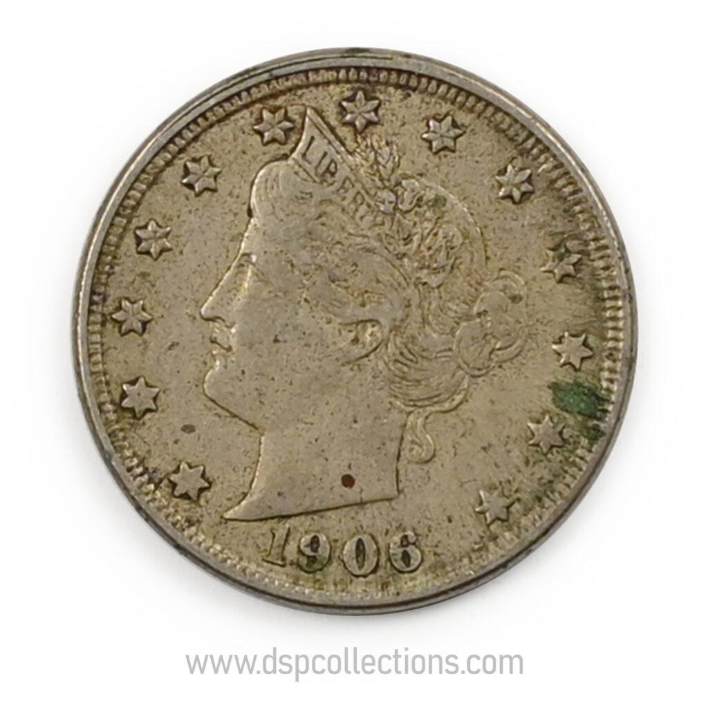 ÉTATS-UNIS, Five Cents 1906 Liberty