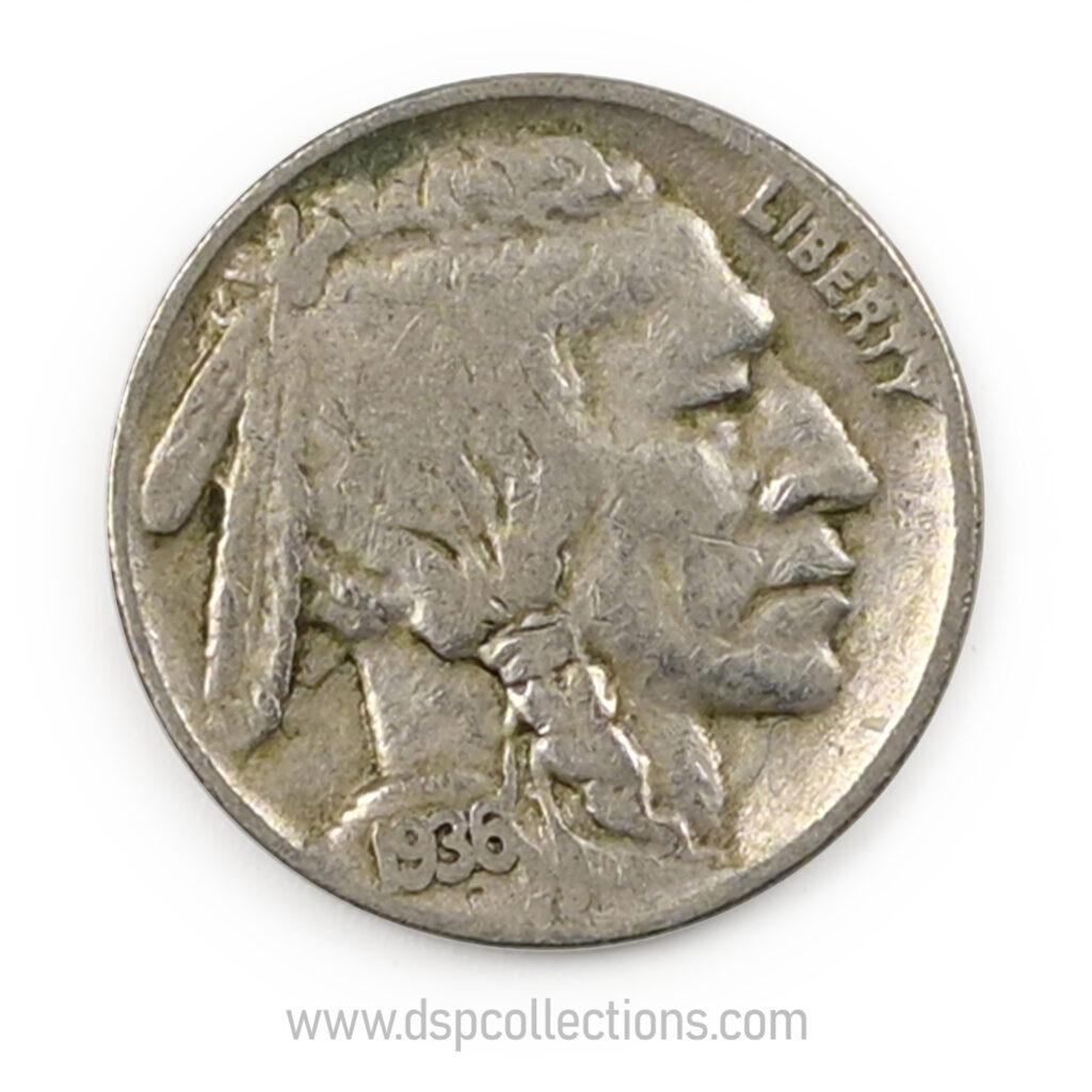 ÉTATS-UNIS, Five Cents 1936 Buffalo