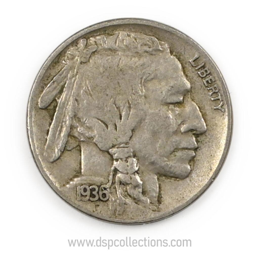 ÉTATS-UNIS, Five Cents 1936 Buffalo