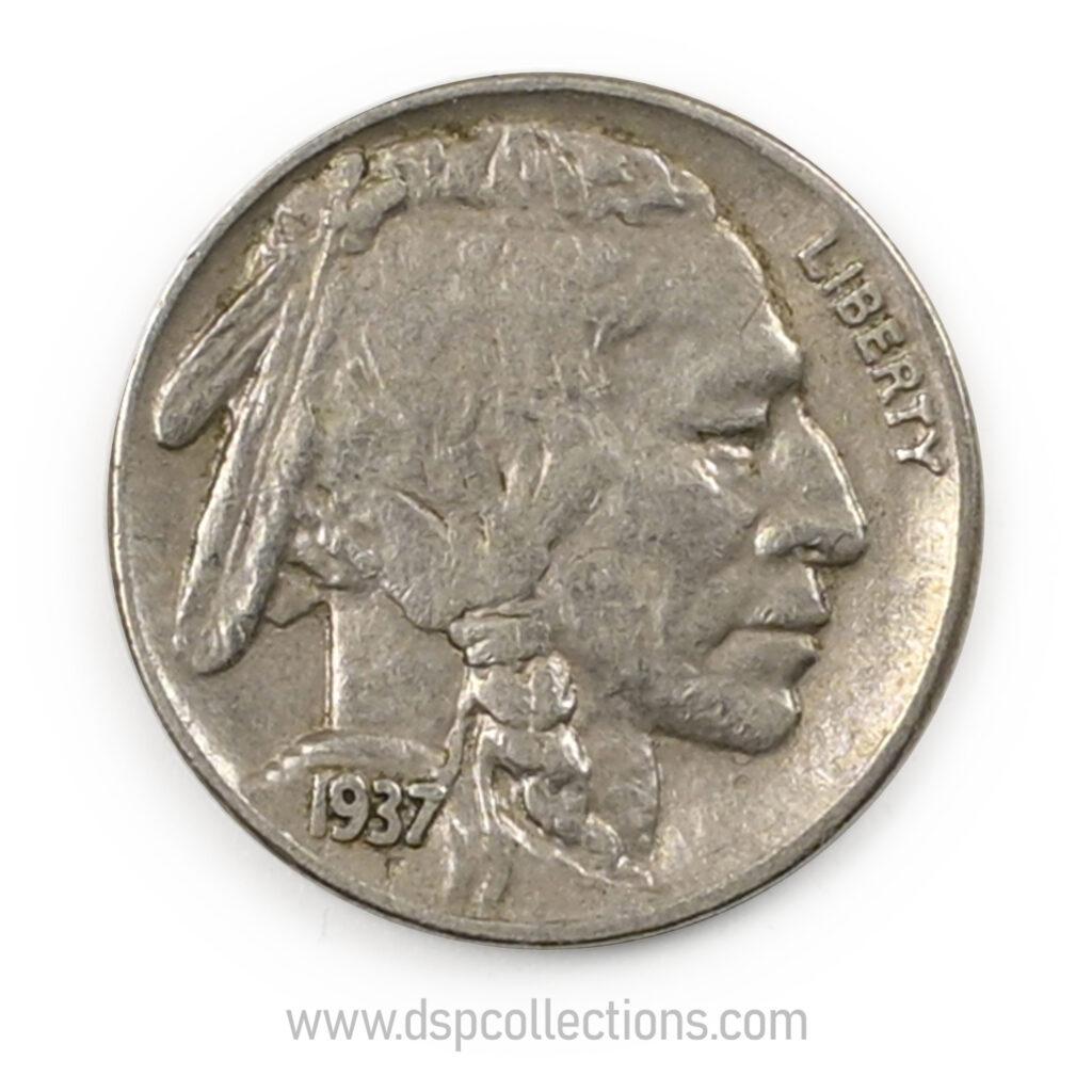 ÉTATS-UNIS, Five Cents 1937 Buffalo