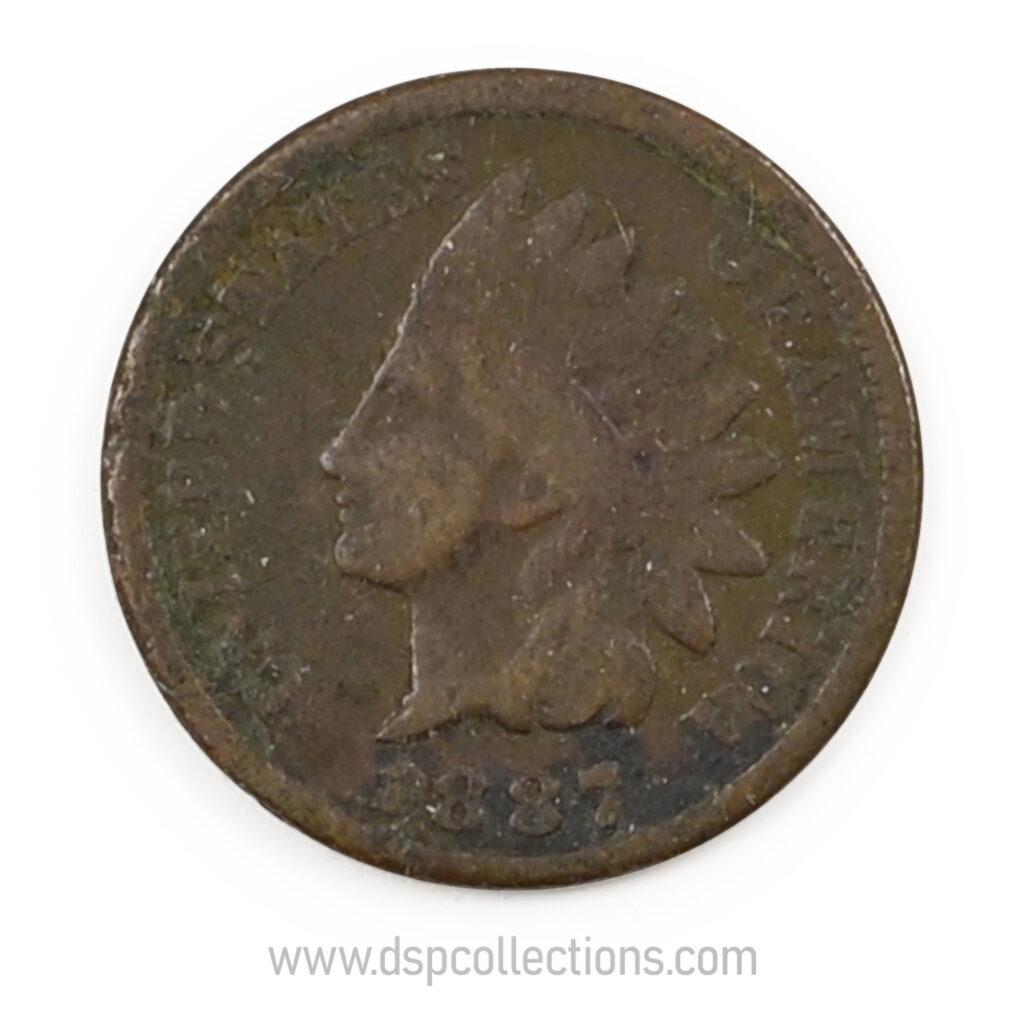 ÉTATS-UNIS, One Cent Indian Head 1887