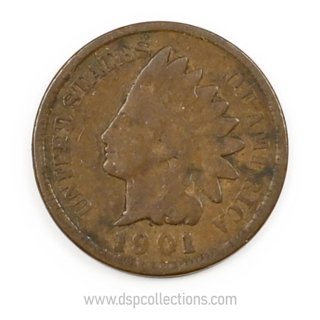 ÉTATS-UNIS, One Cent Indian Head 1901