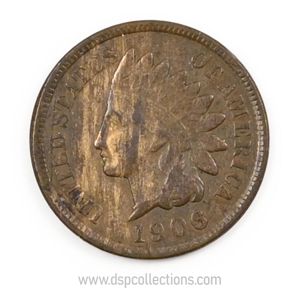 ÉTATS-UNIS, One Cent Indian Head 1906