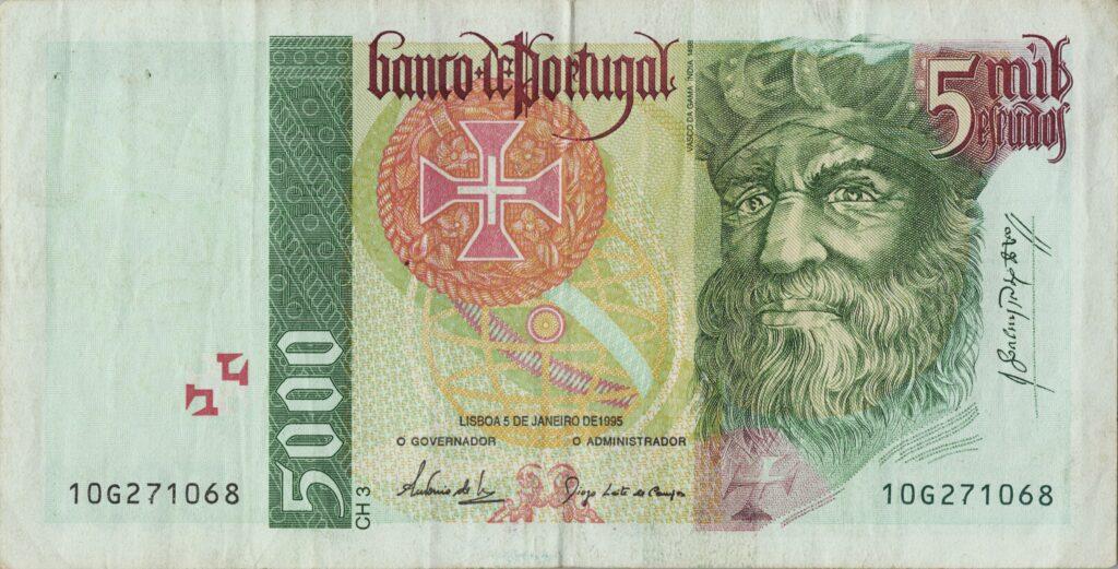 PORTUGAL billet de 5.000 Escudos 05-01-1995, Vasco da Gama - Pick-190a(5)