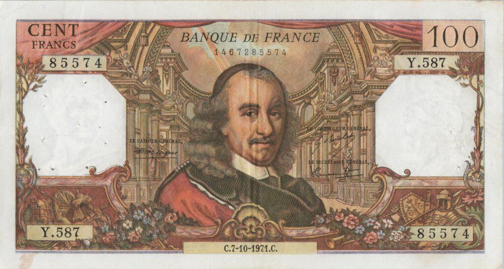 FRANCE billet de 100 Francs Corneille 07-10-1971
