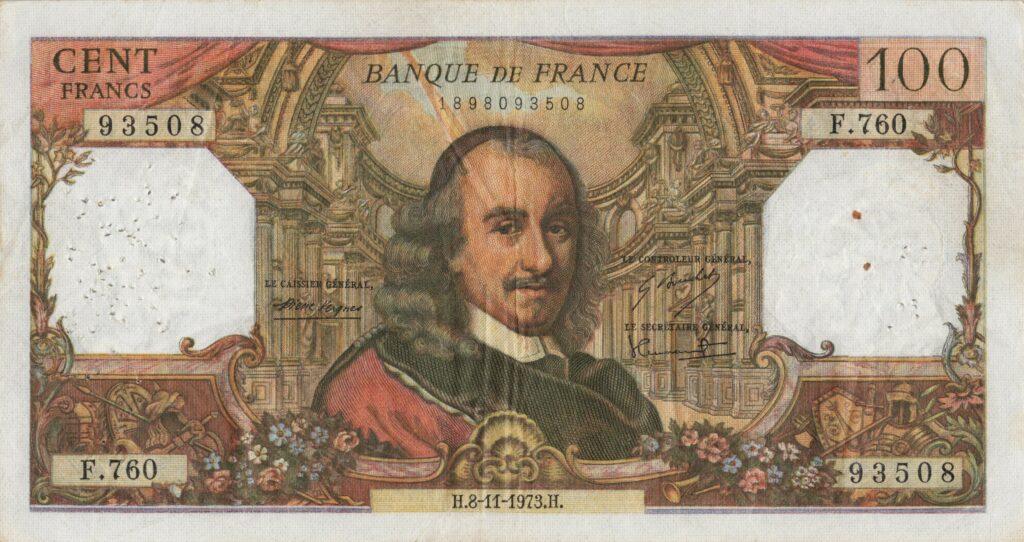 FRANCE billet de 100 Francs Corneille 08-11-1973