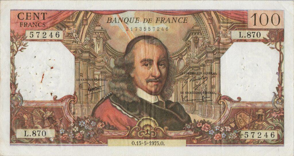 FRANCE billet de 100 Francs Corneille 15-05-1975