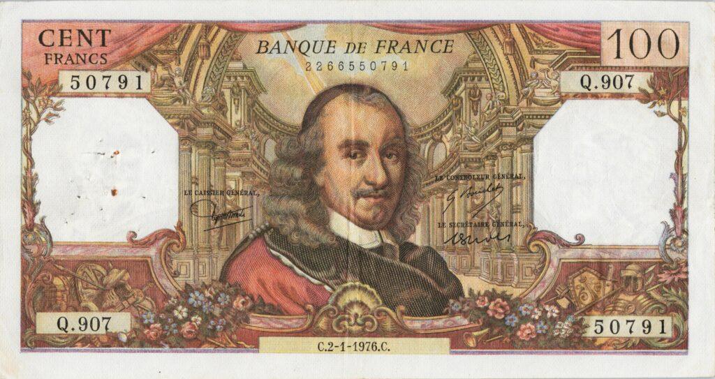 FRANCE billet de 100 Francs Corneille 02-01-1976