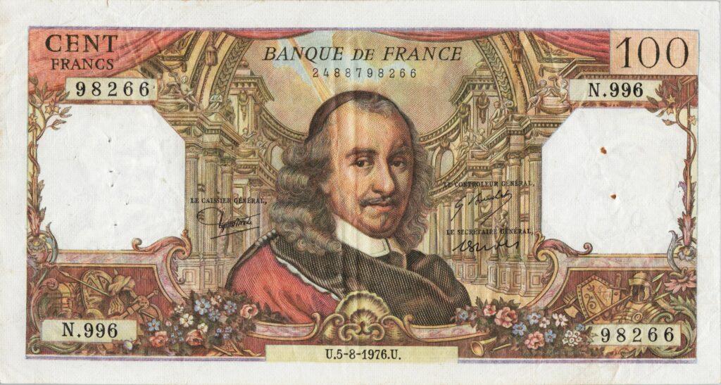 FRANCE billet de 100 Francs Corneille 05-08-1976