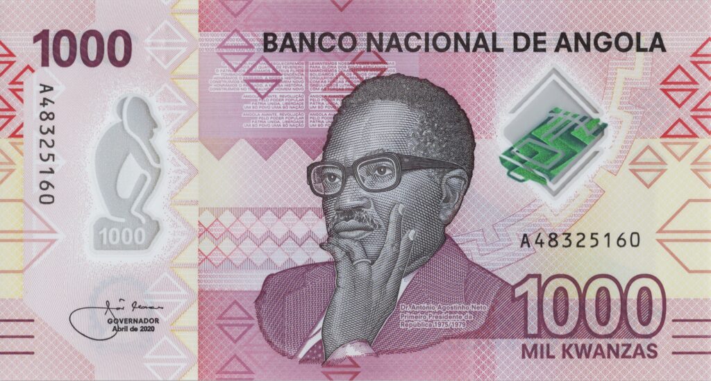 ANGOLA billet de 1.000 Kwanzas 04-2020, Dr António Agostinho Neto