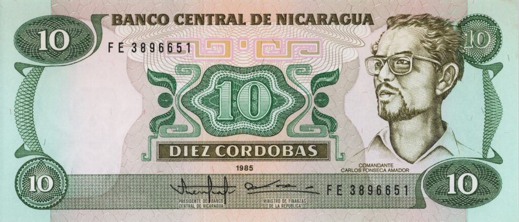 NICARAGUA billet de 10 Cordobas de 1985 Carlos Fonseca Amador
