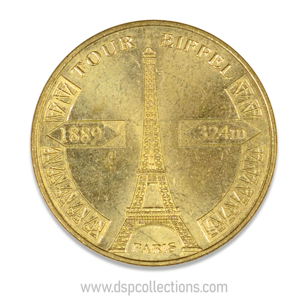 Jeton touristique Paris (75007) - Tour Eiffel, 1889-324 M 2008