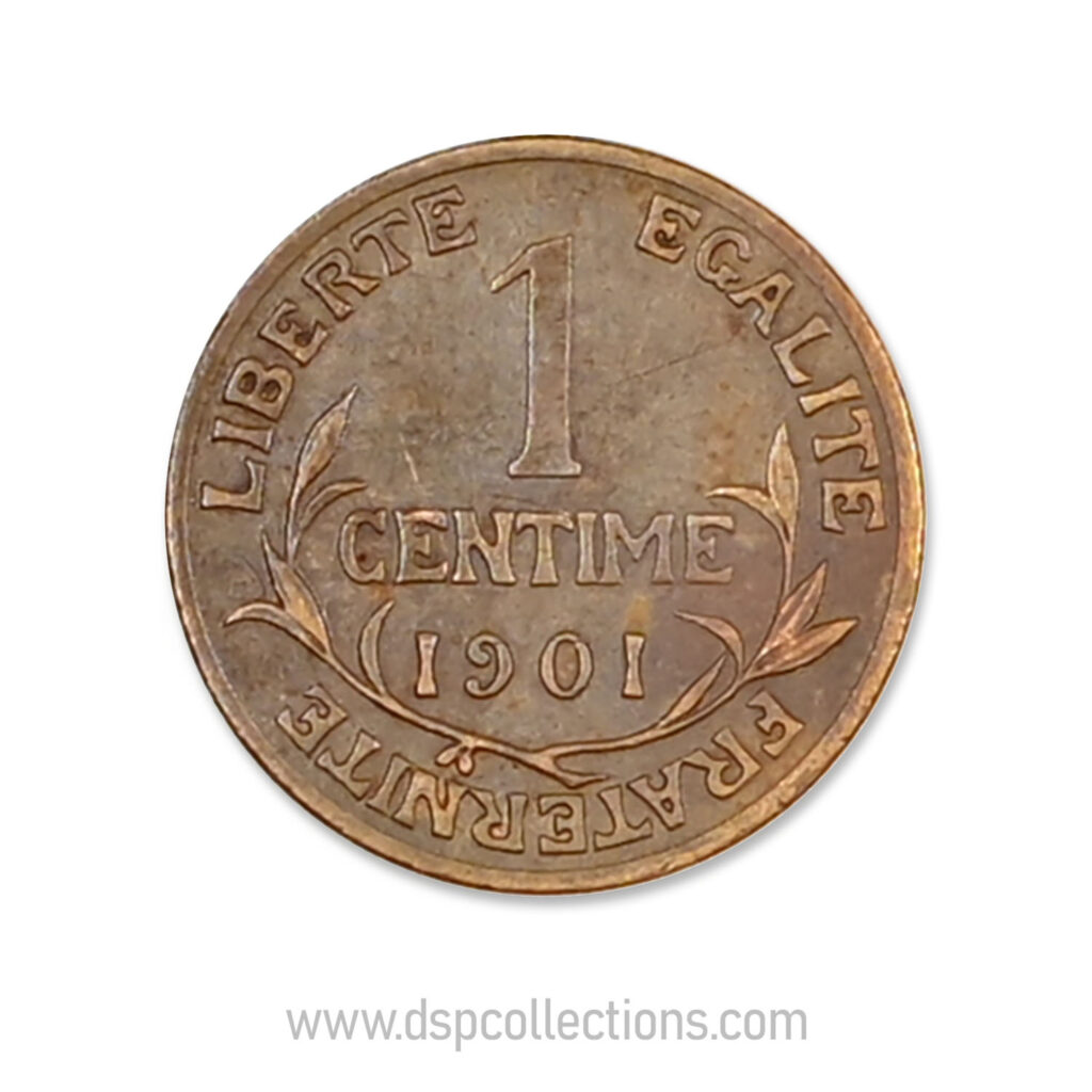 FRANCE, pièce de 1 Centime Daniel Dupuis 1901