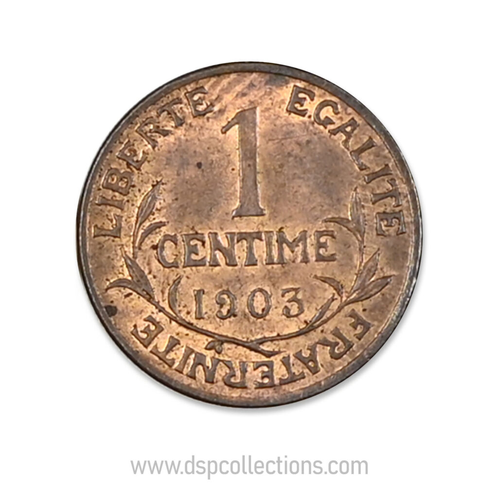 FRANCE, pièce de 1 Centime Daniel Dupuis 1903