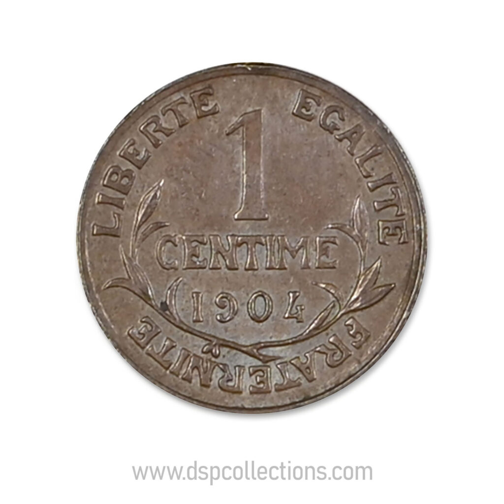 FRANCE, pièce de 1 Centime Daniel Dupuis 1904