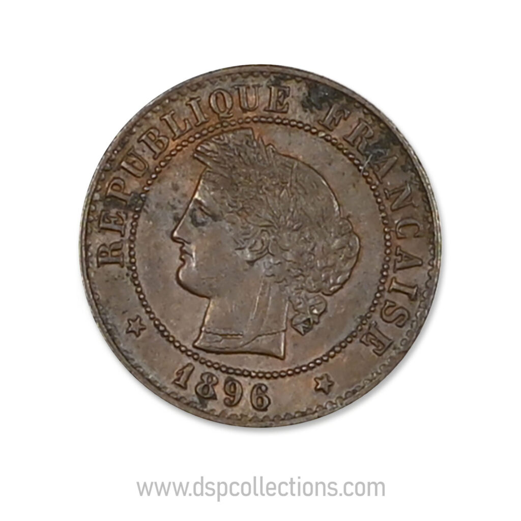 FRANCE, pièce de 1 Centime Cérès, 1896 A / Paris