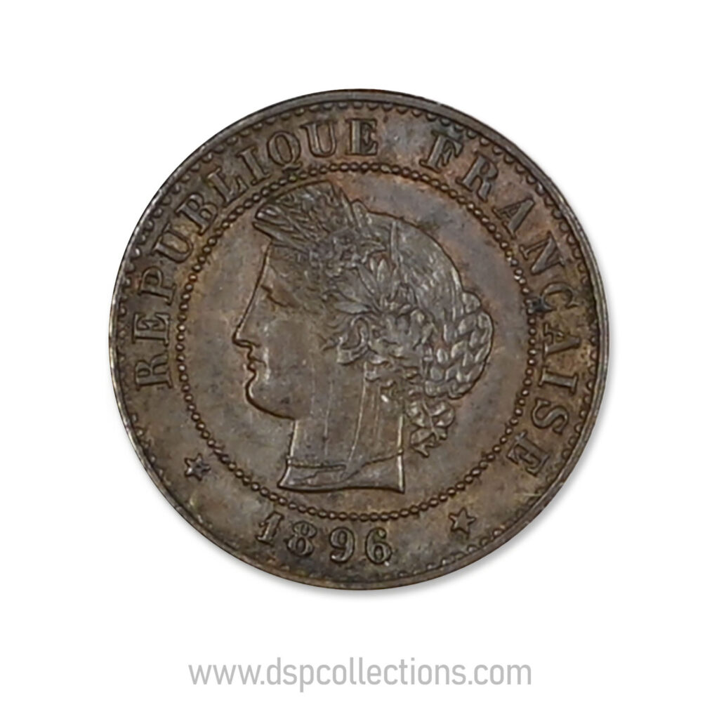 FRANCE, pièce de 1 Centime Cérès, 1896 A / Paris