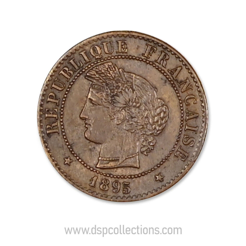 FRANCE, pièce de 1 Centime Cérès, 1895 A / Paris