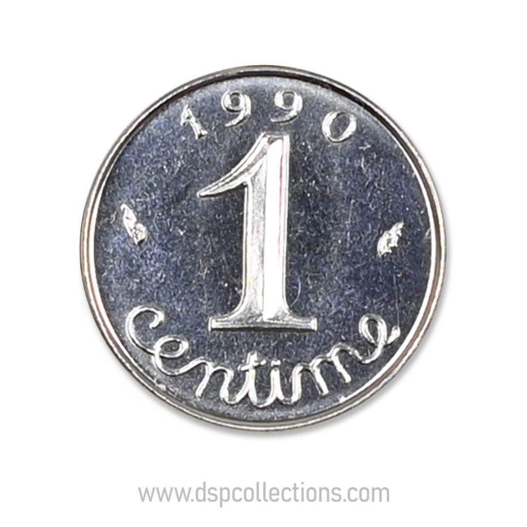 FRANCE, pièce de 1 Centime Épi 1990