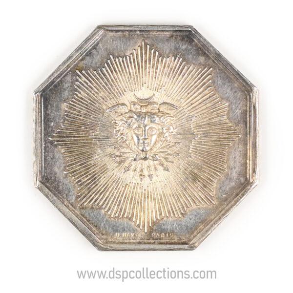 Jeton octogonal Assurance Incendie La Compagnie du Soleil 1829 en argent