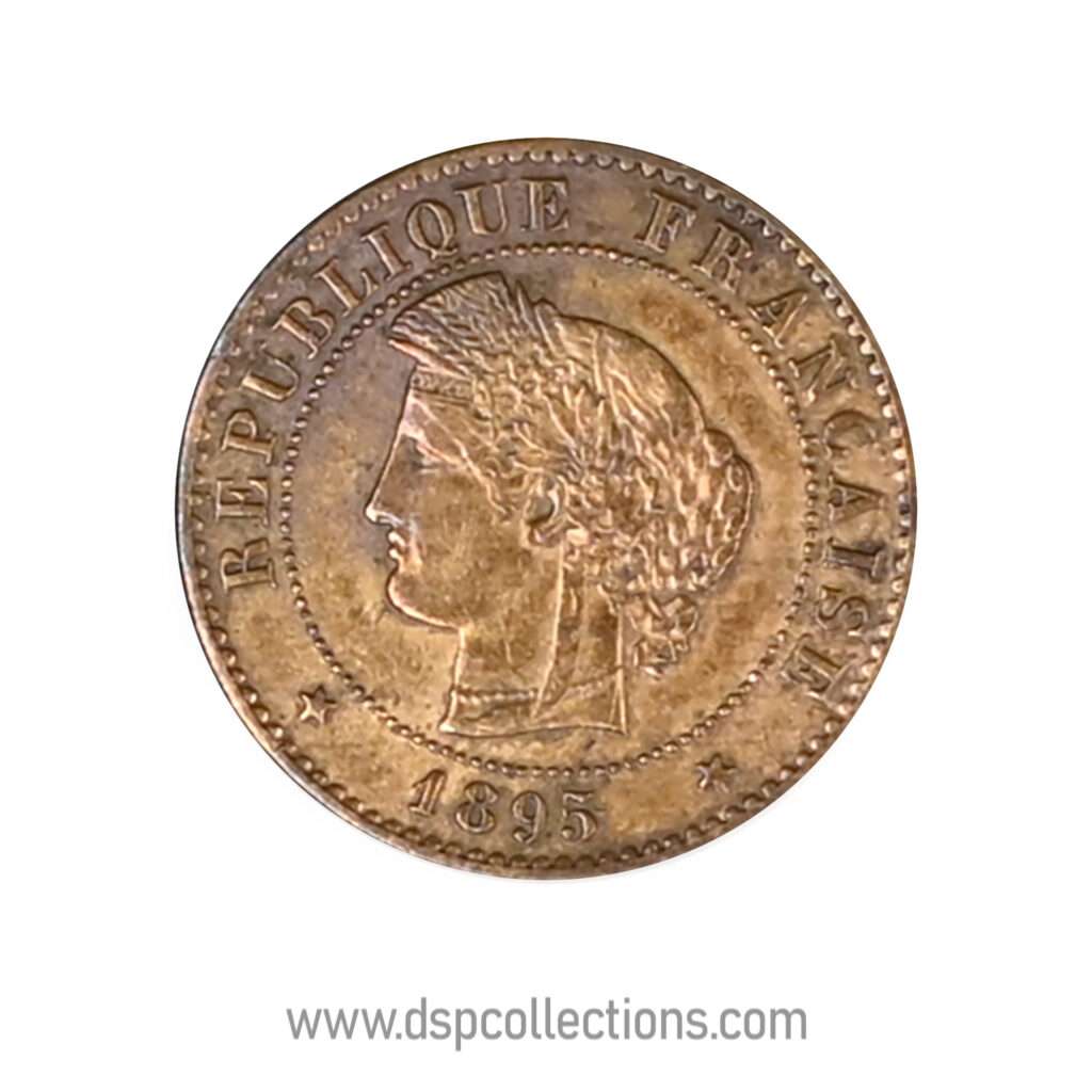 FRANCE, pièce de 1 Centime Cérès, 1895 A / Paris