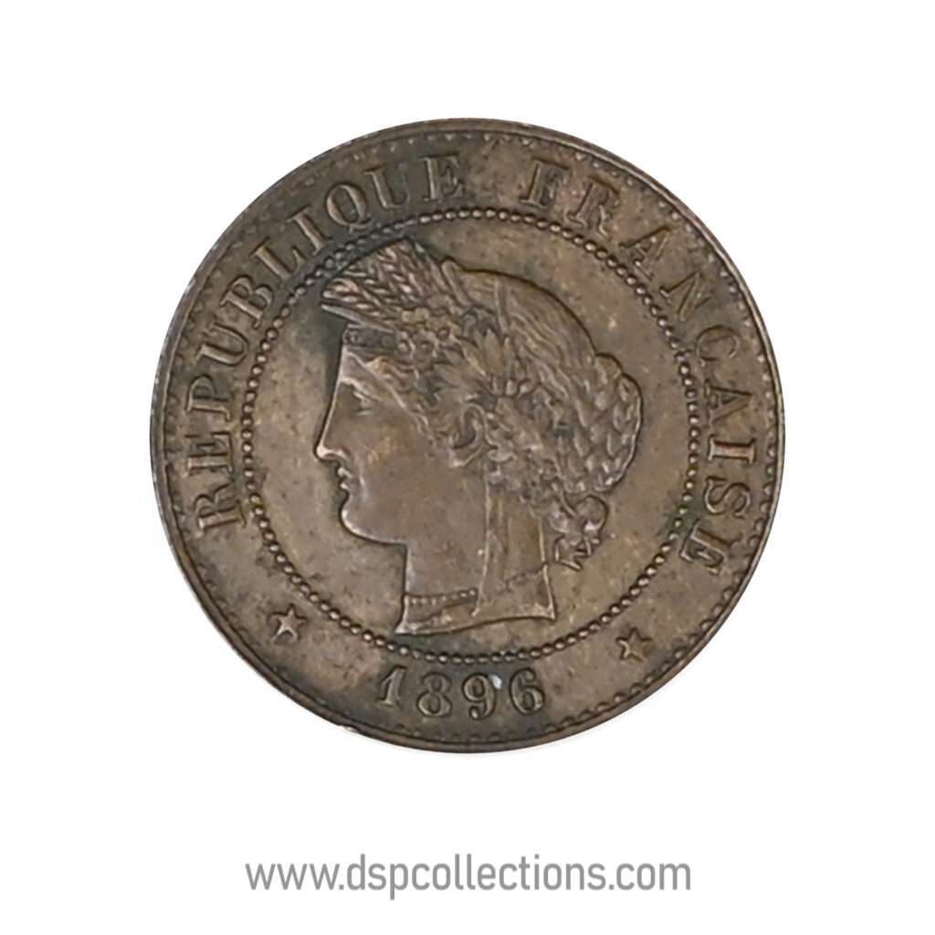 FRANCE, pièce de 1 Centime Cérès, 1896 A / Paris