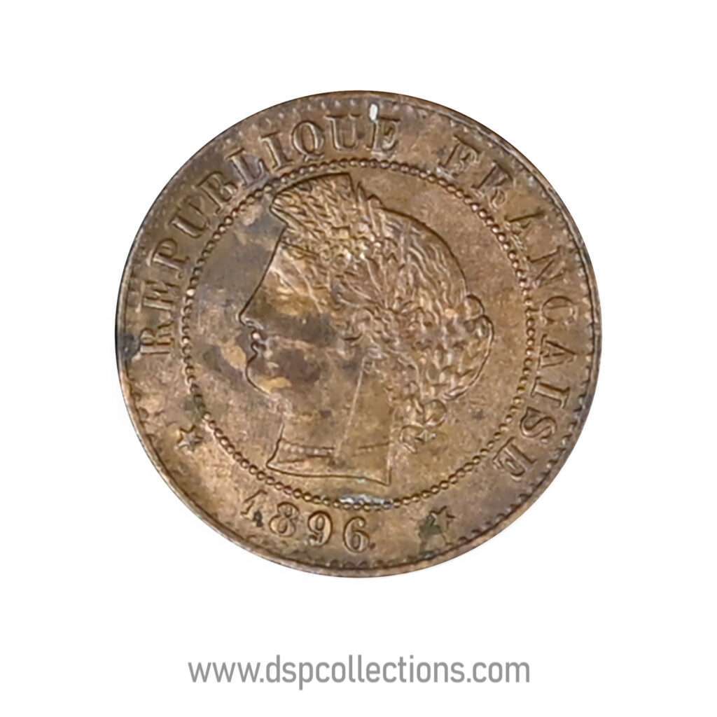 FRANCE, pièce de 1 Centime Cérès, 1896 A / Paris
