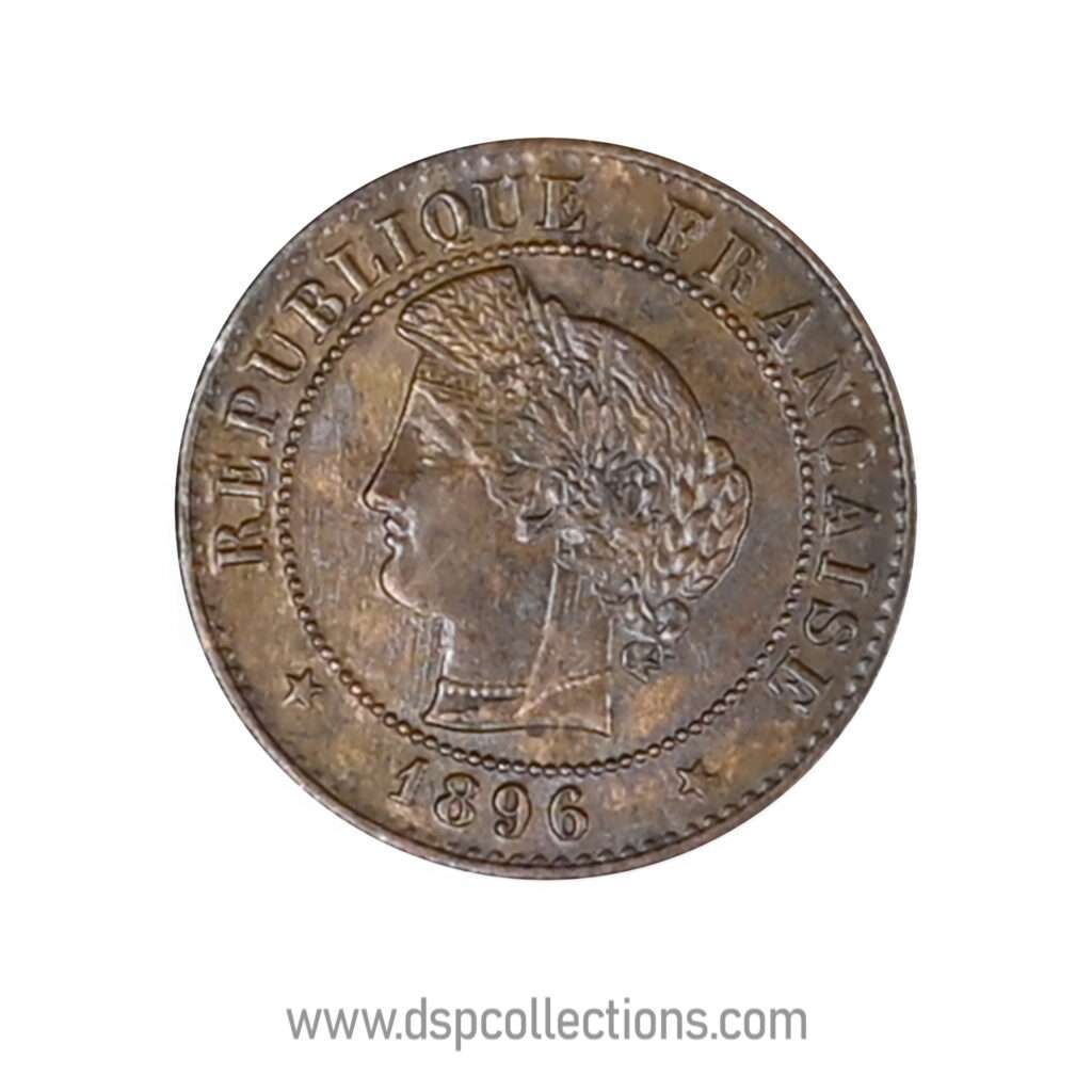 FRANCE, pièce de 1 Centime Cérès, 1896 A / Paris