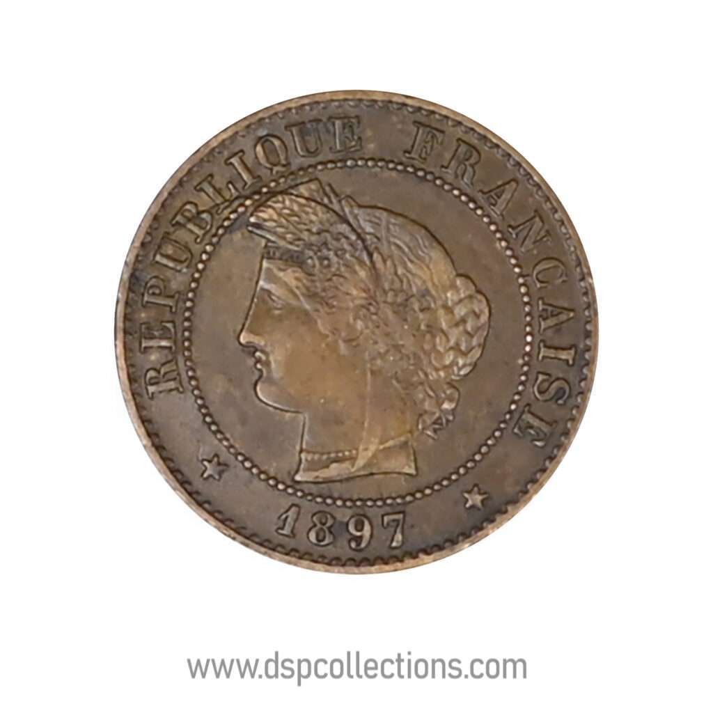 FRANCE, pièce de 1 Centime Cérès, 1897 A / Paris