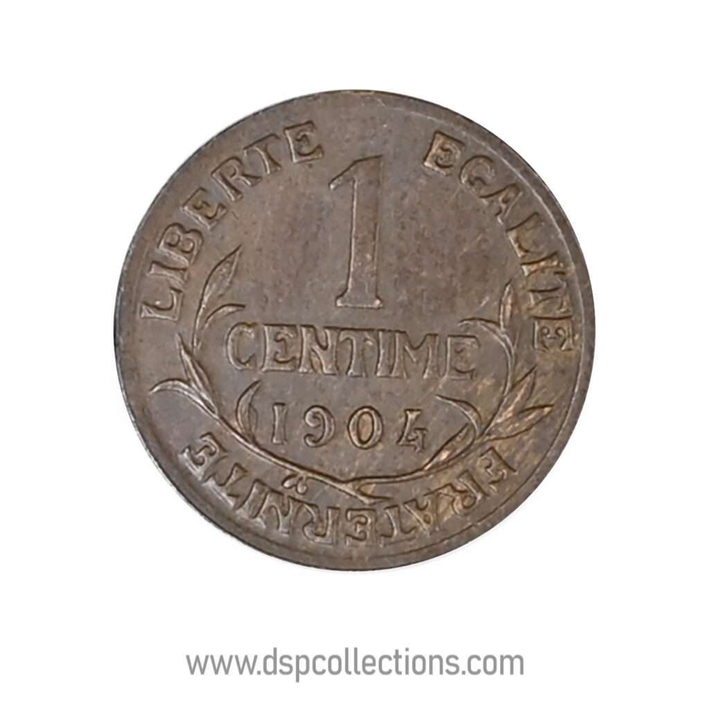 FRANCE, pièce de 1 Centime Daniel Dupuis 1904