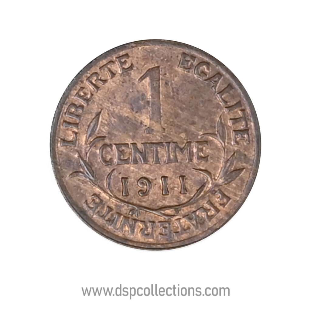 FRANCE, pièce de 1 Centime Daniel Dupuis 1911