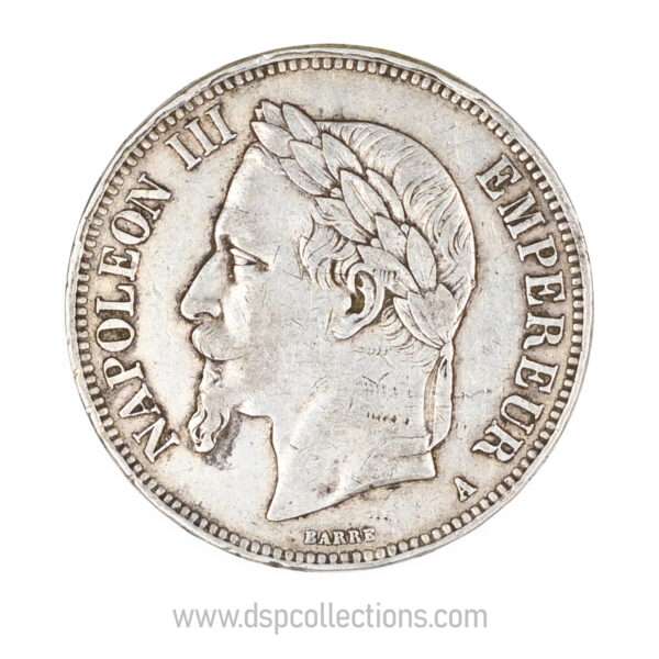 0590 5 francs napoleon III