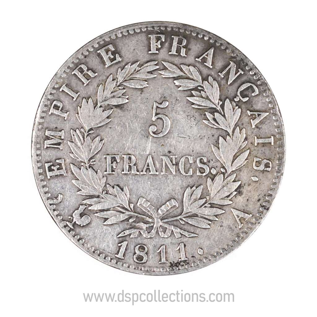 FRANCE, pièce de 5 Francs Napoléon Ier, 1811 A / Paris