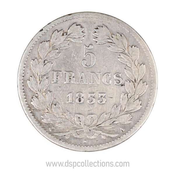 0701 5 francs louis philippe 1er