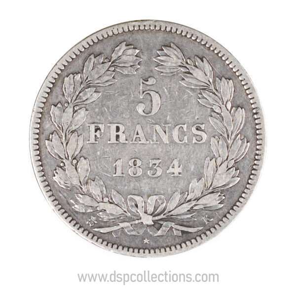 0713 5 francs louis philippe 1er