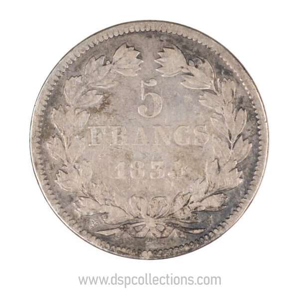 0721 5 francs louis philippe 1er