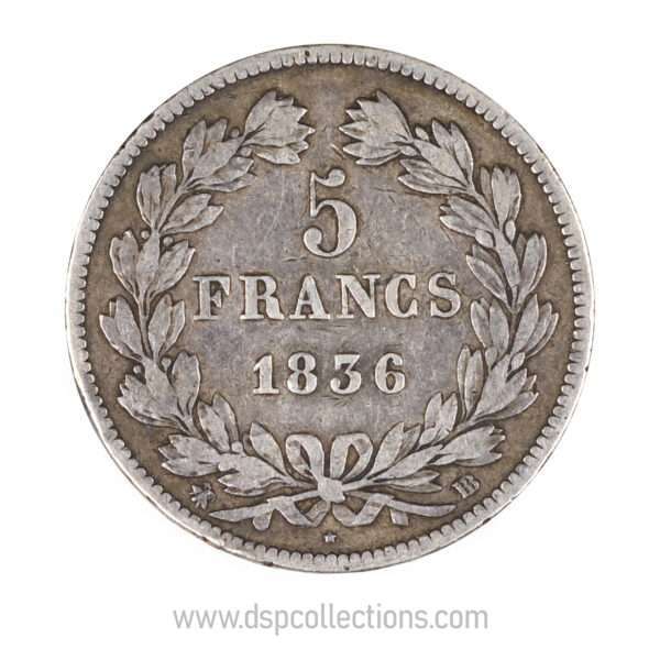 0727 5 francs louis philippe 1er