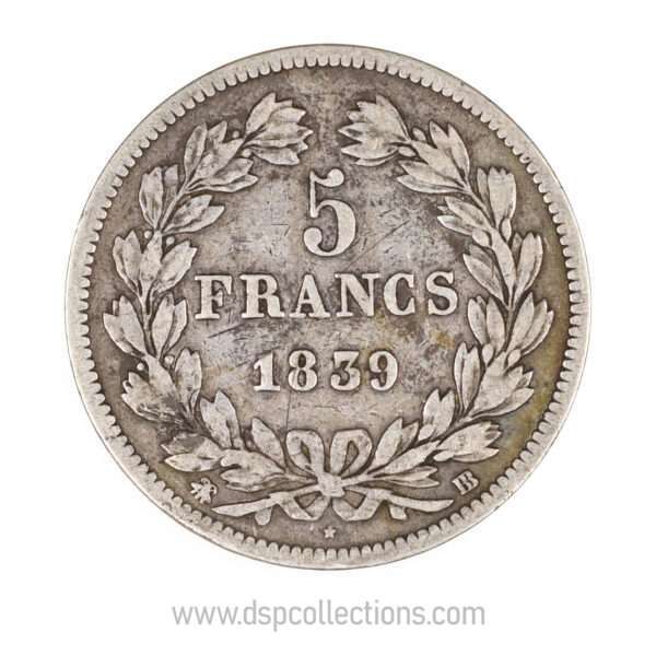 0735 5 francs louis philippe 1er