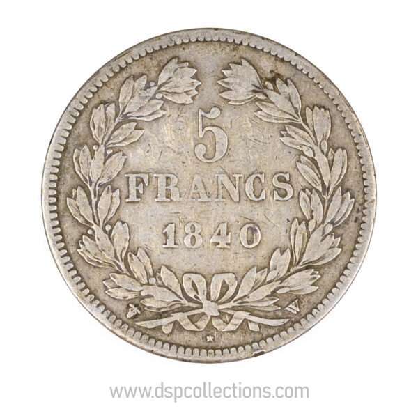 0739 5 francs louis philippe 1er