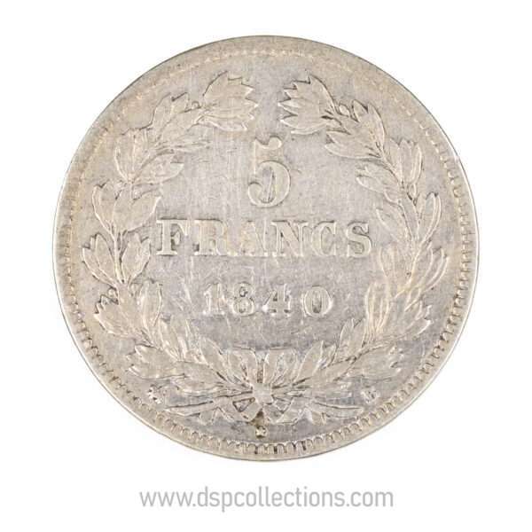 0741 5 francs louis philippe 1er