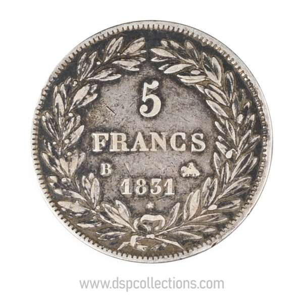 0791 5 francs louis philippe 1er