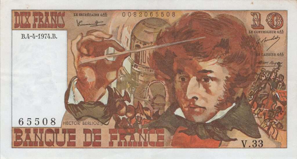 FRANCE billet de 10 Francs Hector Berlioz 04-04-1974