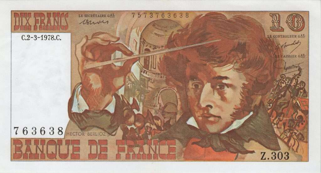 FRANCE billet de 10 Francs Hector Berlioz 02-03-1978