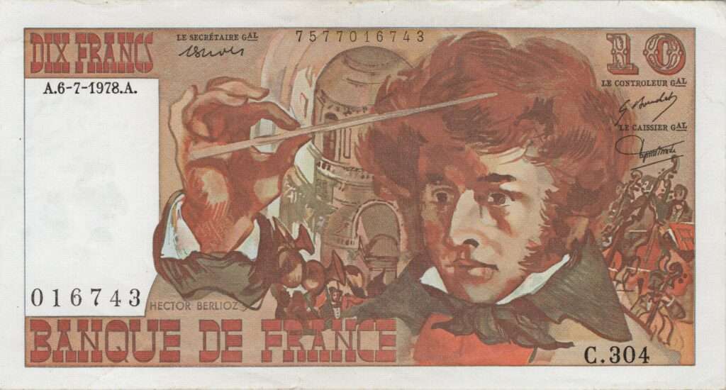 FRANCE billet de 10 Francs Hector Berlioz 06-07-1978